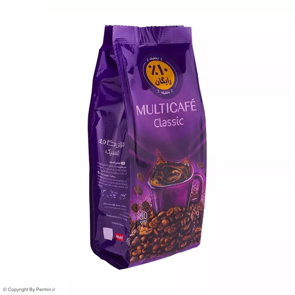 قهوه فوری کلاسیک پاکتی مولتی کافه – 100 گرم