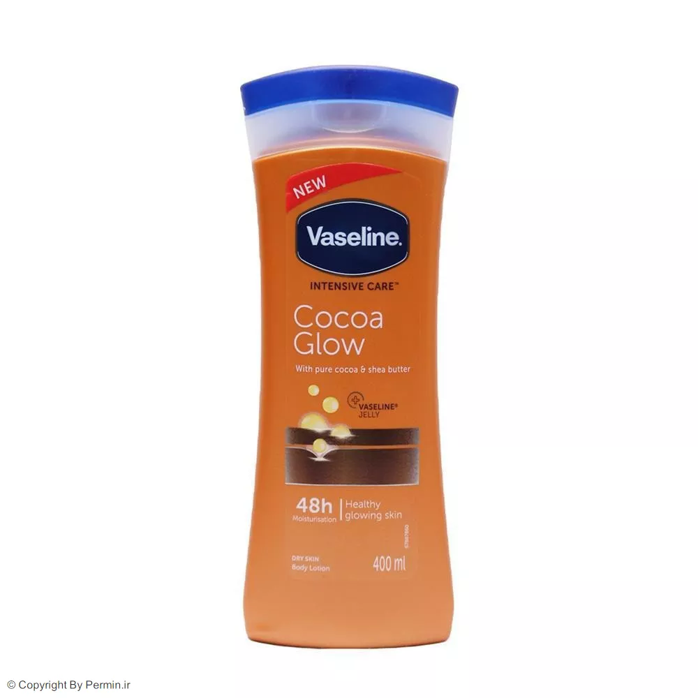 لوسیون بدن وازلین مدل Cocoa Glow حجم 400 میلی لیتر