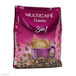 کافی میکس کلاسیک 3 در 1 مولتی کافه – 24 ساشه 18 گرمی