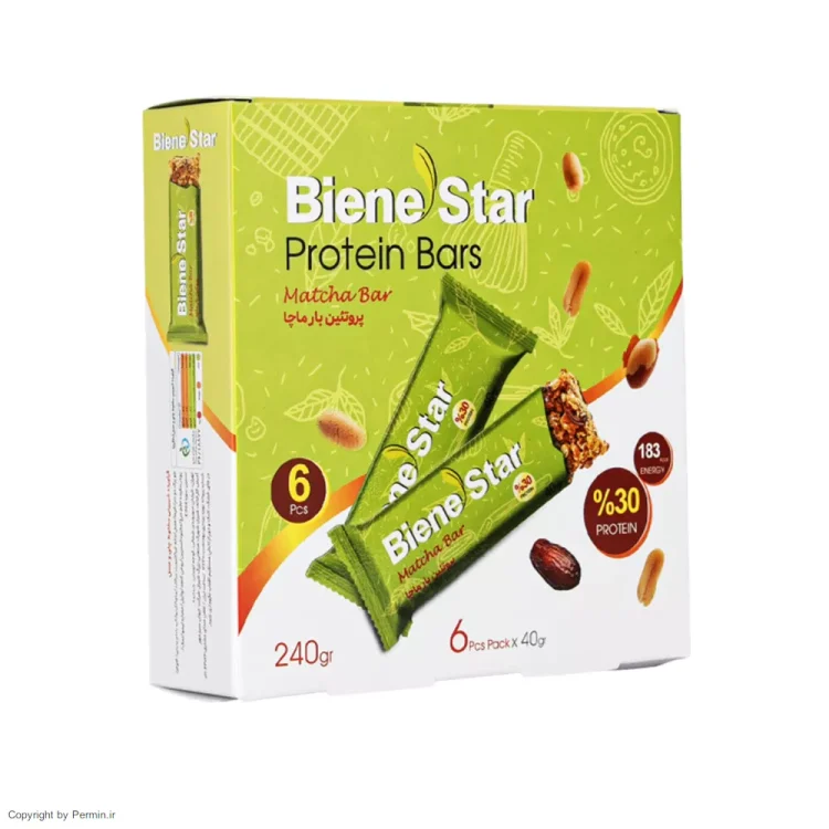 پروتئین بار ماچا بین استار – ۶ عددی