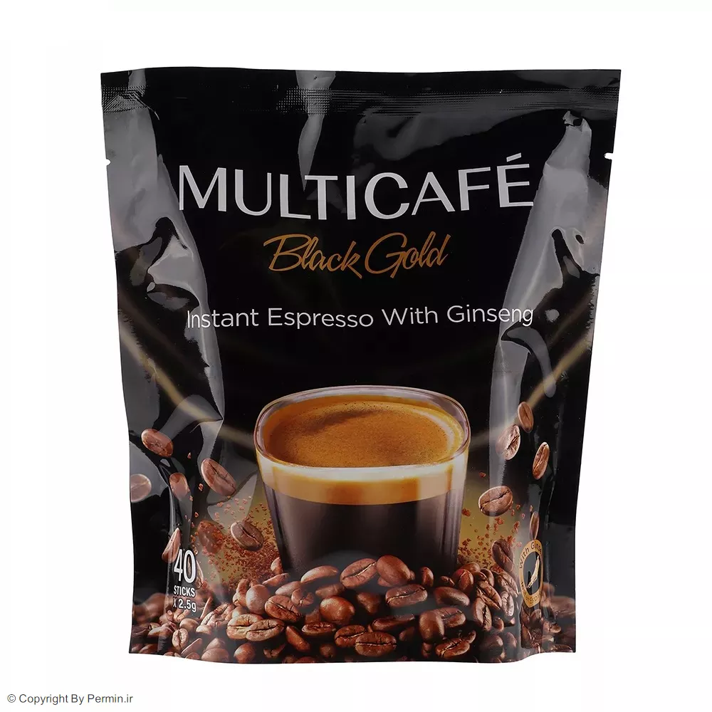 اسپرسو فوری بلک گلد مولتی کافه – 40 ساشه 2.5 گرمی