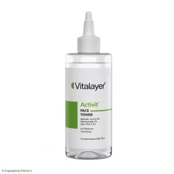 تونر صورت ویتالیر مدل اکتی ویت پوست چرب حجم 200 میلی لیتر