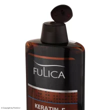 شامپو تقویت‌کننده مو فری سولفات Keratin E فولیکا حجم 400 میلی‌لیتر