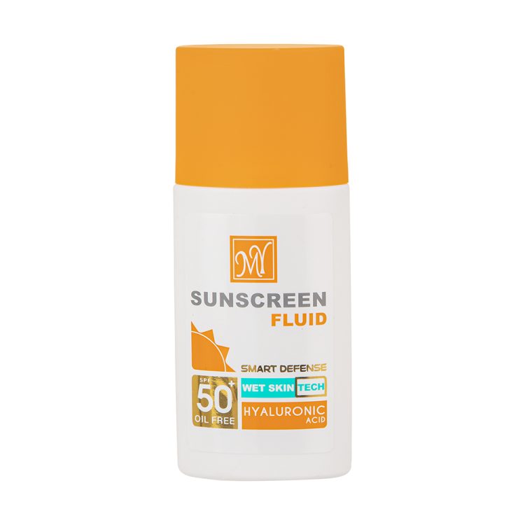 فلوئید ضد آفتاب مای SPF50 مدل هیالورونیک اسید حجم 50 میلی لیتر