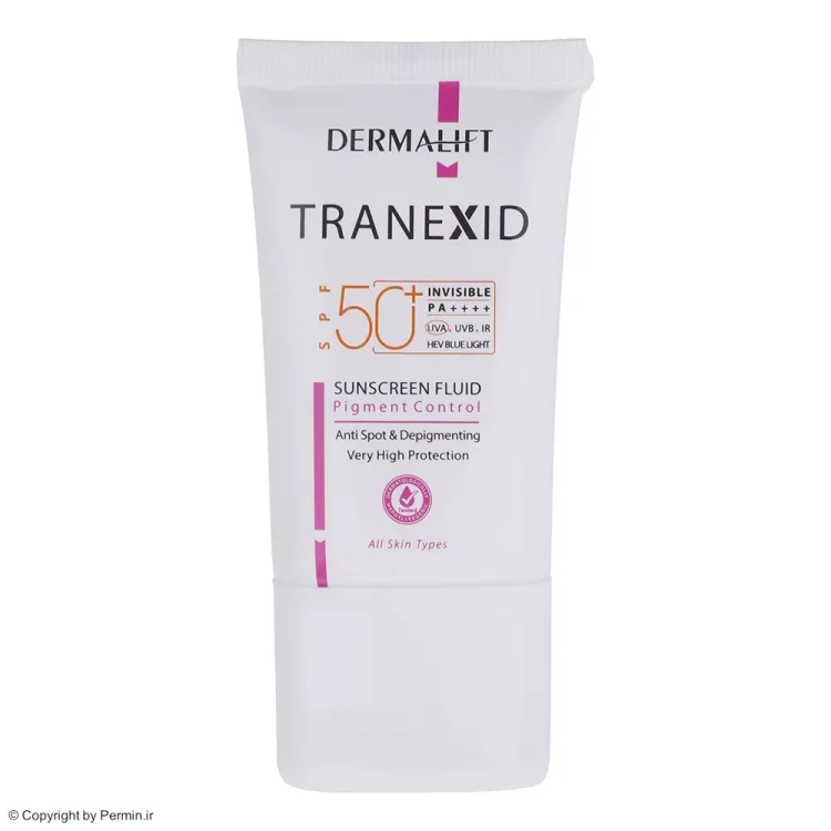 فلوئید ضد آفتاب SPF50 درمالیفت مدل Tranexid حجم 40 میلی لیتر