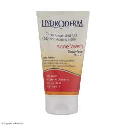 ژل شستشوی صورت هیدرودرم برای پوست چرب مدل Acne Wash حجم 150 میلی لیتر