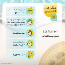 کرم ضد آفتاب و ضد لک رنگی لافارر SPF40-Medium مناسب پوست چرب و آکنه دار حجم 40 میلی‌لیتر