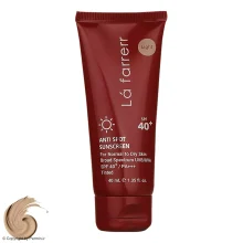 کرم ضد آفتاب و ضد لک رنگی لافارر مدل SPF40-Light مناسب پوست نرمال و خشک حجم 40 میلی لیتر