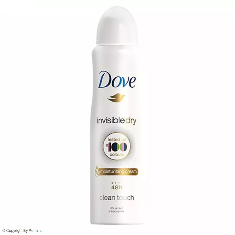 اسپری ضد تعریق زنانه داو Invisble Dry مدل Clean Touch حجم 250 میلی لیتر