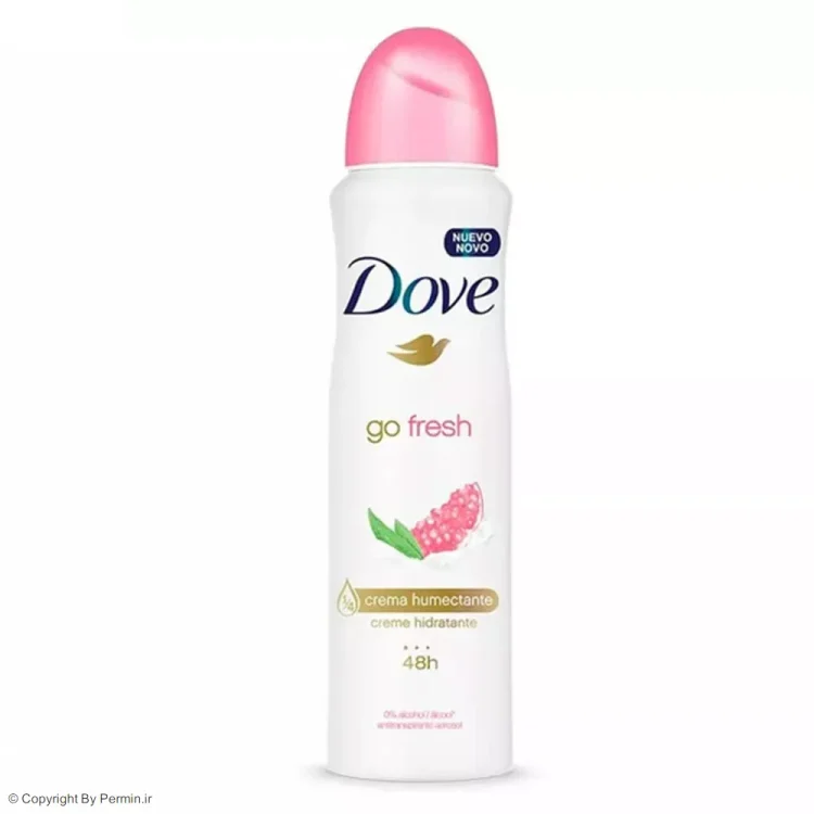 اسپری ضد تعریق زنانه داو مدل Go Fresh رایحه انار حجم 250 میلی لیتر