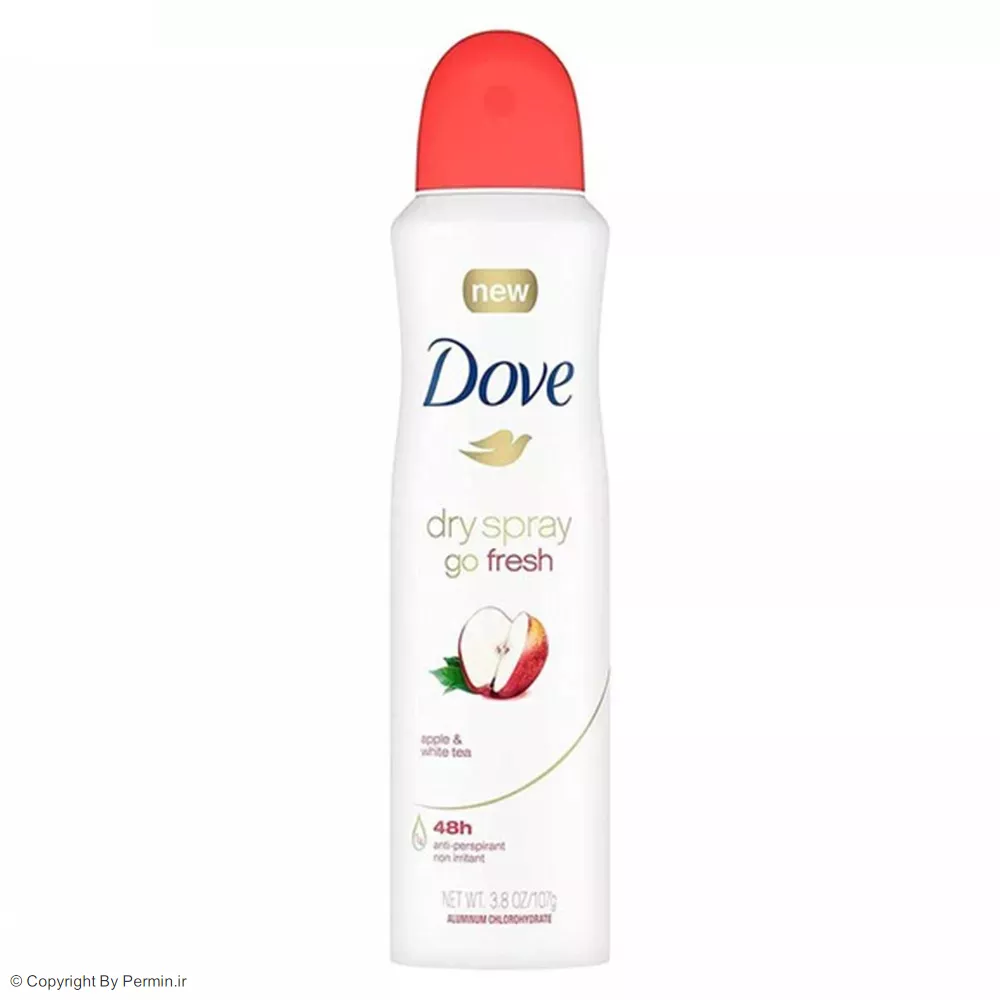اسپری ضد تعریق زنانه داو مدل Go Fresh سیب و برگ چای حجم 250 میلی لیتر