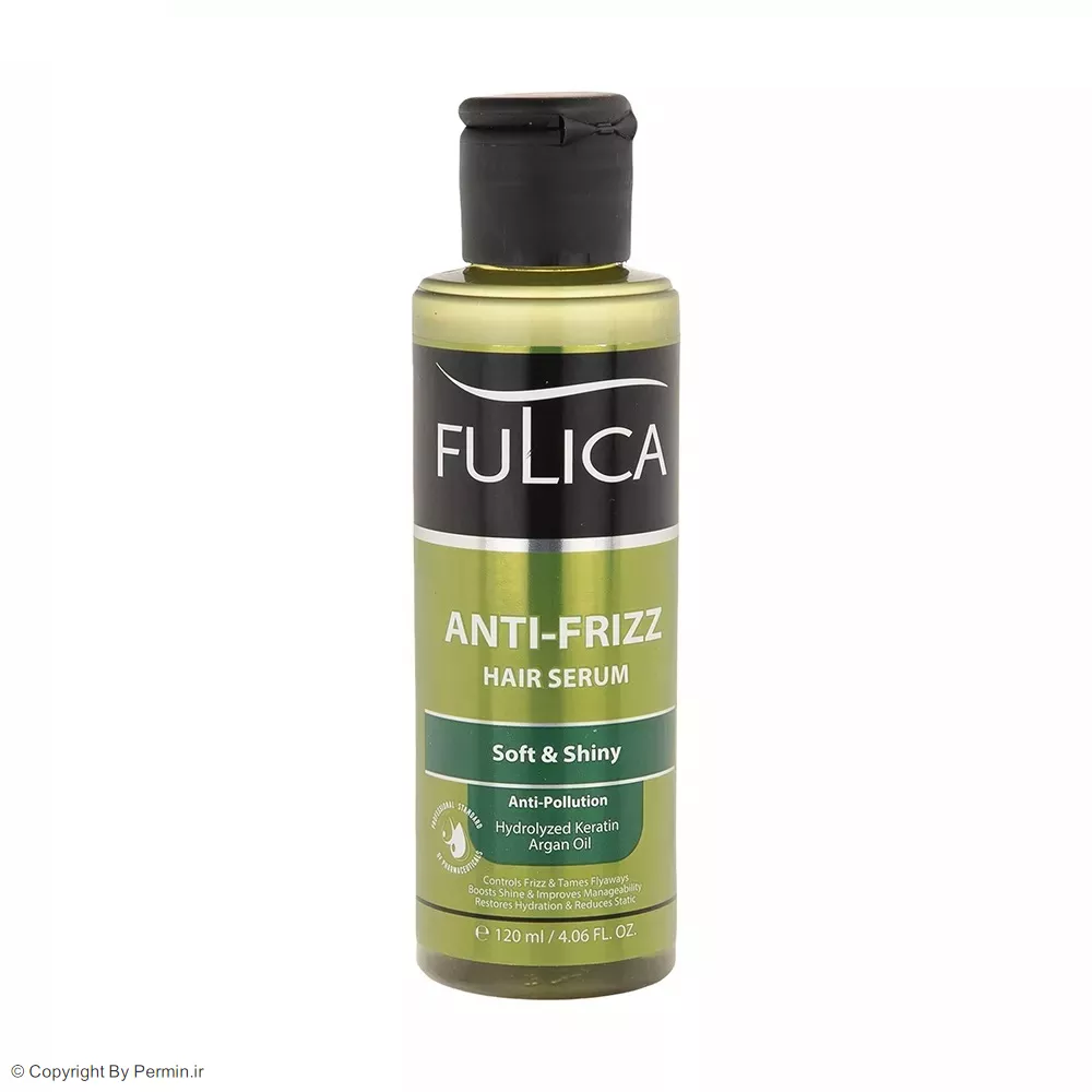 سرم براق کننده مو فولیکا مدل Anti-Frizz حجم 120 میلی لیتر