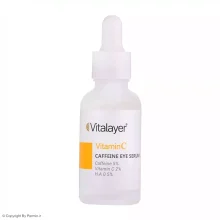 سرم دور چشم کافئین و ویتامین سی ویتالیر حجم 30 میلی‌لیتر