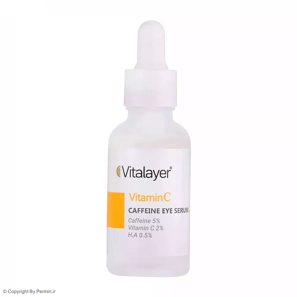 سرم دور چشم کافئین و ویتامین سی ویتالیر حجم 30 میلی‌لیتر