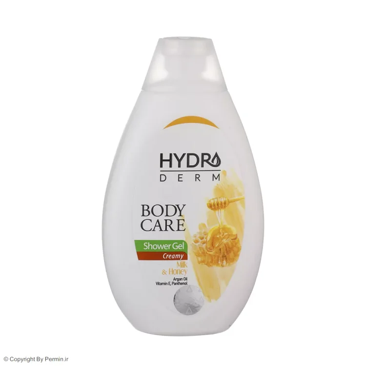 شامپو بدن کرمی هیدرودرم مدل Milk and Honey حجم 500 میلی لیتر