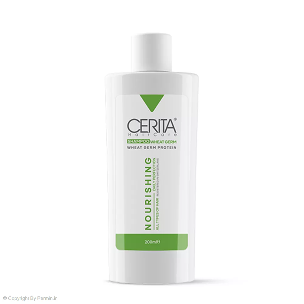 شامپو تقویت کننده جوانه گندم سریتا مدل Nourishing حجم 200 میلی لیتر