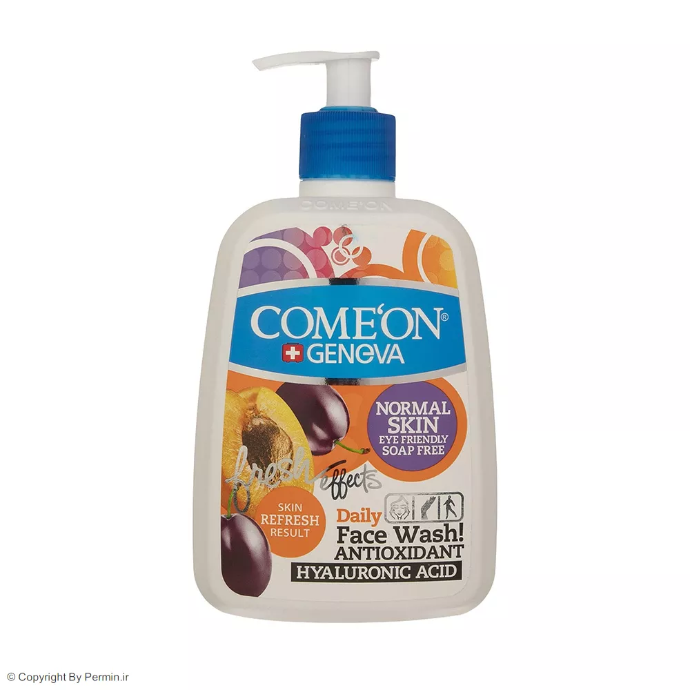 ژل شستشوی صورت geneva کامان مناسب پوست معمولی حجم 500 میلی لیتر