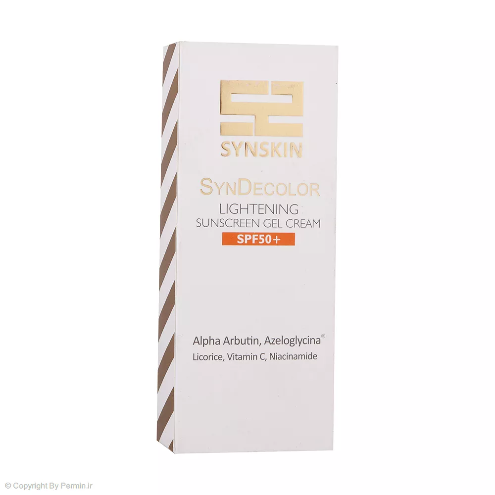 ژل کرم ضد آفتاب بی رنگ ساین اسکین مدل Syn Decolor با SPF50 حجم 40 میلی لیتر