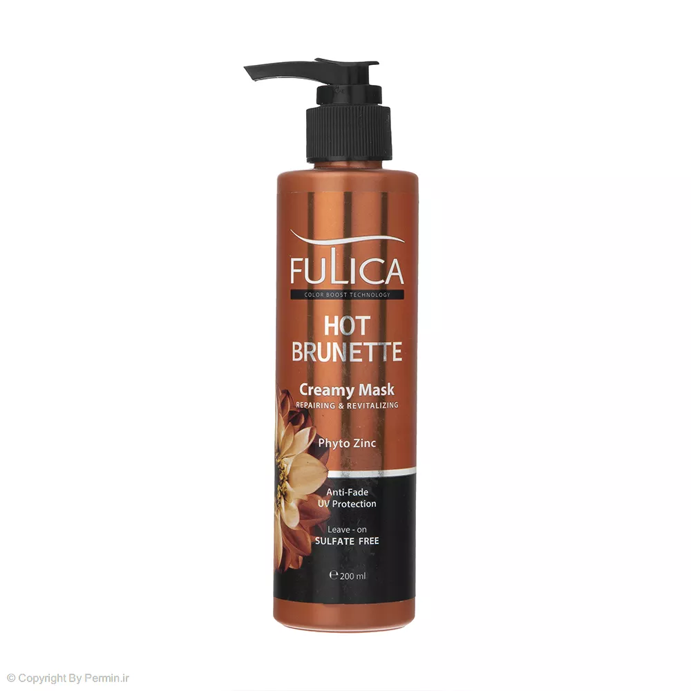 کرم تقویت کننده و ترمیم کننده موی قهوه‌ای فولیکا مدل Brunette حجم 200 میلی لیتر