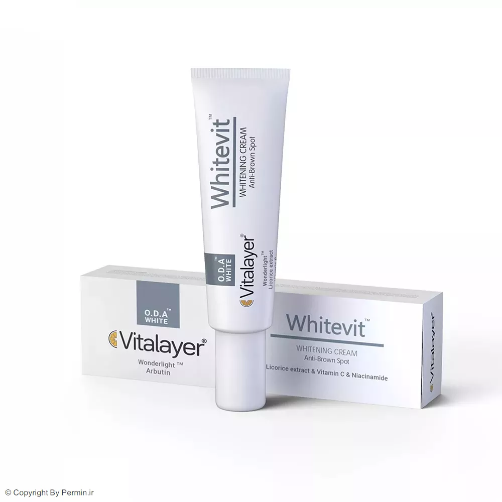 کرم ضد لک و روشن کننده ویتالیر مدل Whitevit حجم 30 میلی لیتر