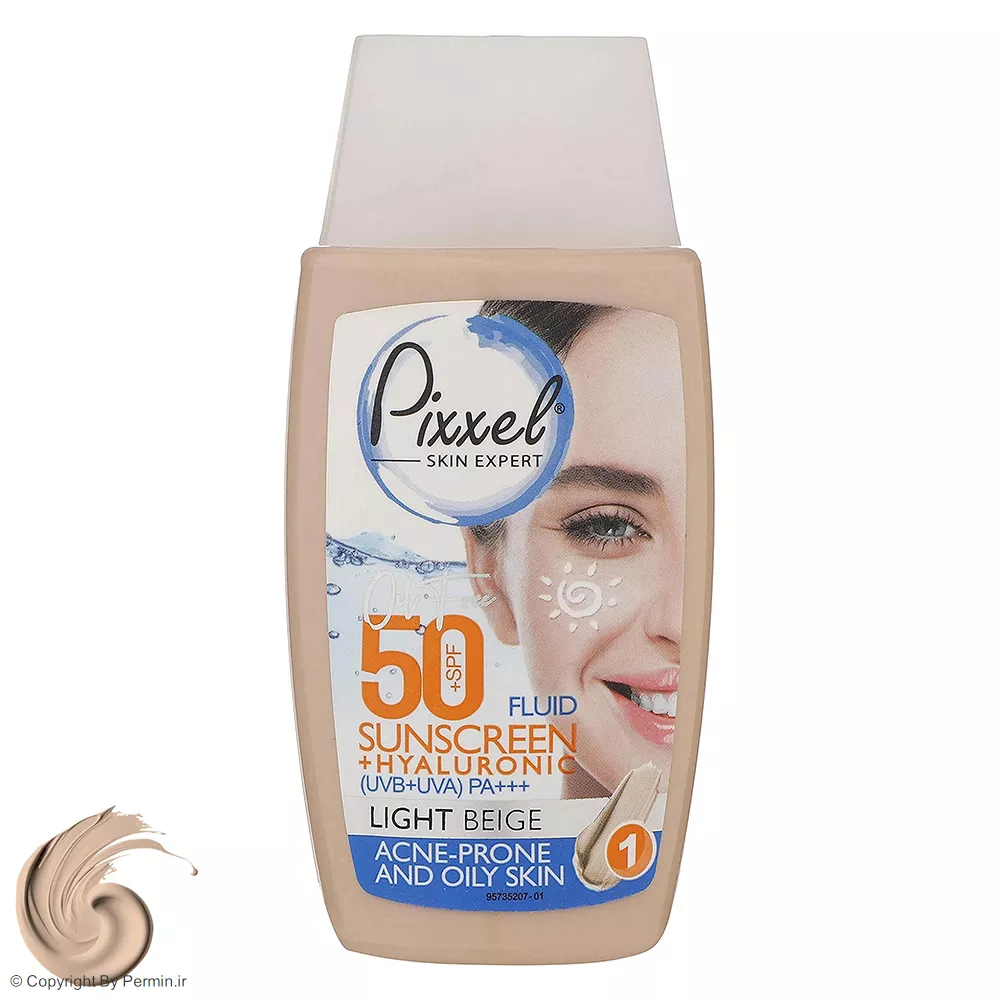 کرم ضد آفتاب رنگی پوست‌ چرب پیکسل SPF50 مدل LIGHT BEIGE حجم 50 میلی‌لیتر