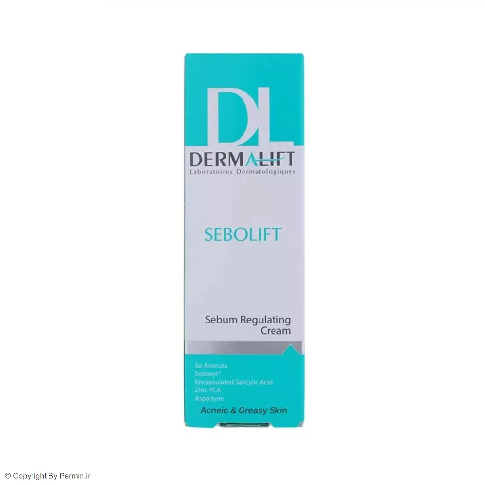 کرم متعادل‌کننده چربی پوست درمالیفت مدل Sebolift حجم 30 میلی لیتر