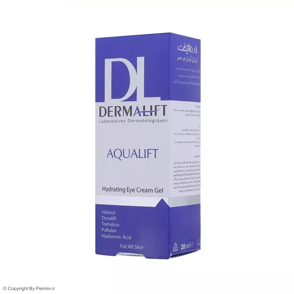 کرم ژل آبرسان دور چشم درمالیفت مدل Aqualift حجم 20 میلی‌لیتر