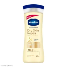 لوسیون بدن وازلین مدل Dry Skin Repair حجم 400 میلی لیتر