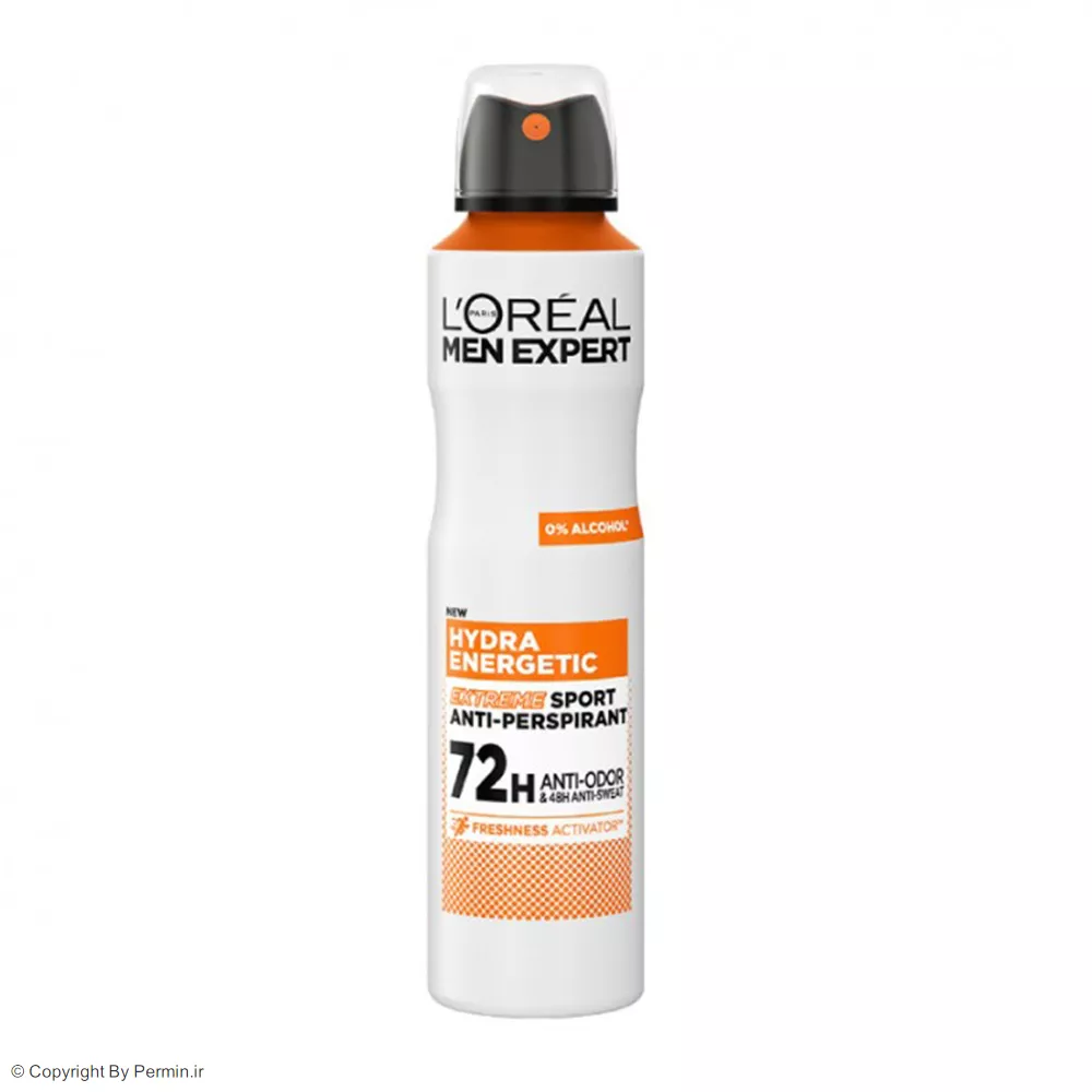 اسپری ضد تعریق مردانه لورآل مدل Men Expert Hydra Energetic حجم 250 میلی لیتر