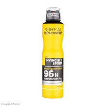 اسپری ضد تعریق مردانه لورآل مدل Men Expert Invincible Sport حجم 250 میلی لیتر