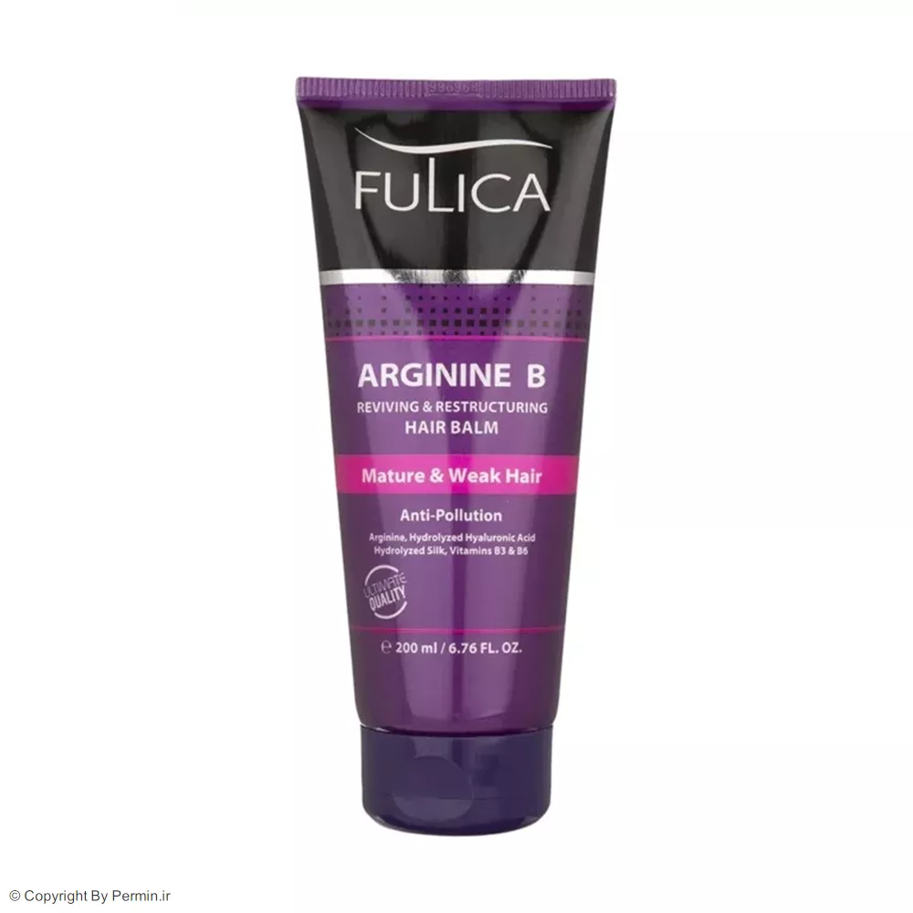 بالم مو نرم کننده قوی فولیکا مدل Argining B مناسب مو ضعیف حجم 200 میلی لیتر
