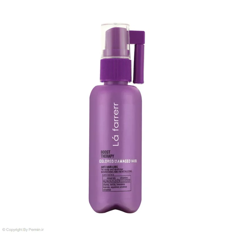 تونیک ضد ریزش مو و ابرو لافارر مدل Boost Therapy مناسب موهای رنگ شده حجم 60 میلی لیتر