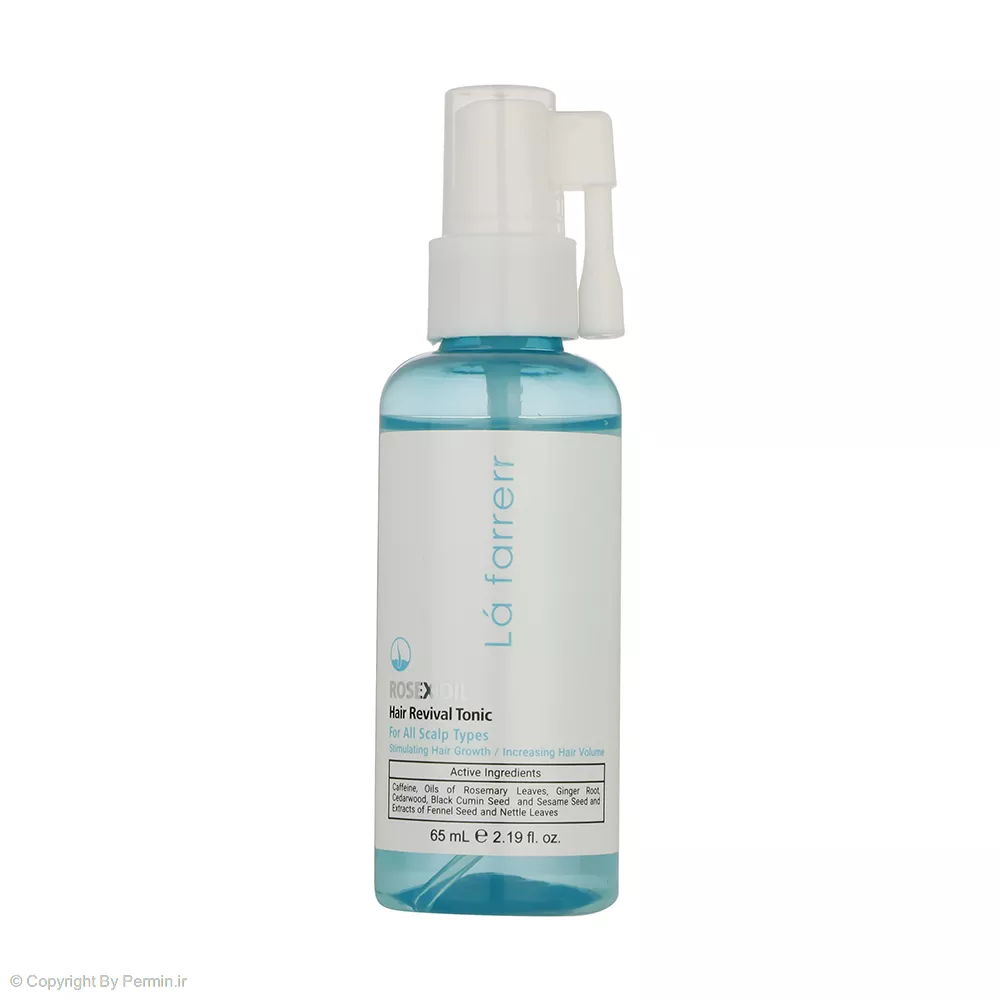 تونیک محرک رشد مو لافارر مدل رُزکسیدیل حجم 65 میلی لیتر