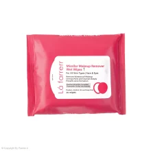 دستمال مرطوب پاک کننده آرایش لافارر مدل 01 مناسب انواع پوست بسته 20 عددی