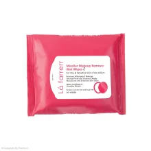 دستمال مرطوب پاک کننده آرایش پوست خشک و حساس لافارر مدل 02 بسته 20 عددی