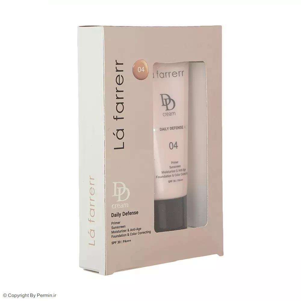 دی دی کرم رنگی لافارر SPF30 شماره 04 حجم 33 میلی لیتر.