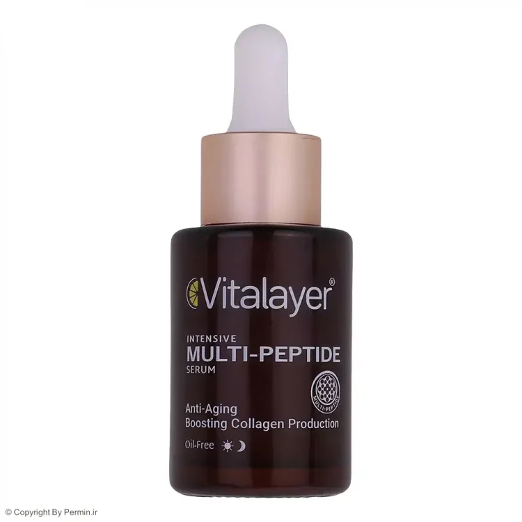 سرم ضد چروک ویتالیر مدل Multi Peptide حجم 30 میلی‌لیتر