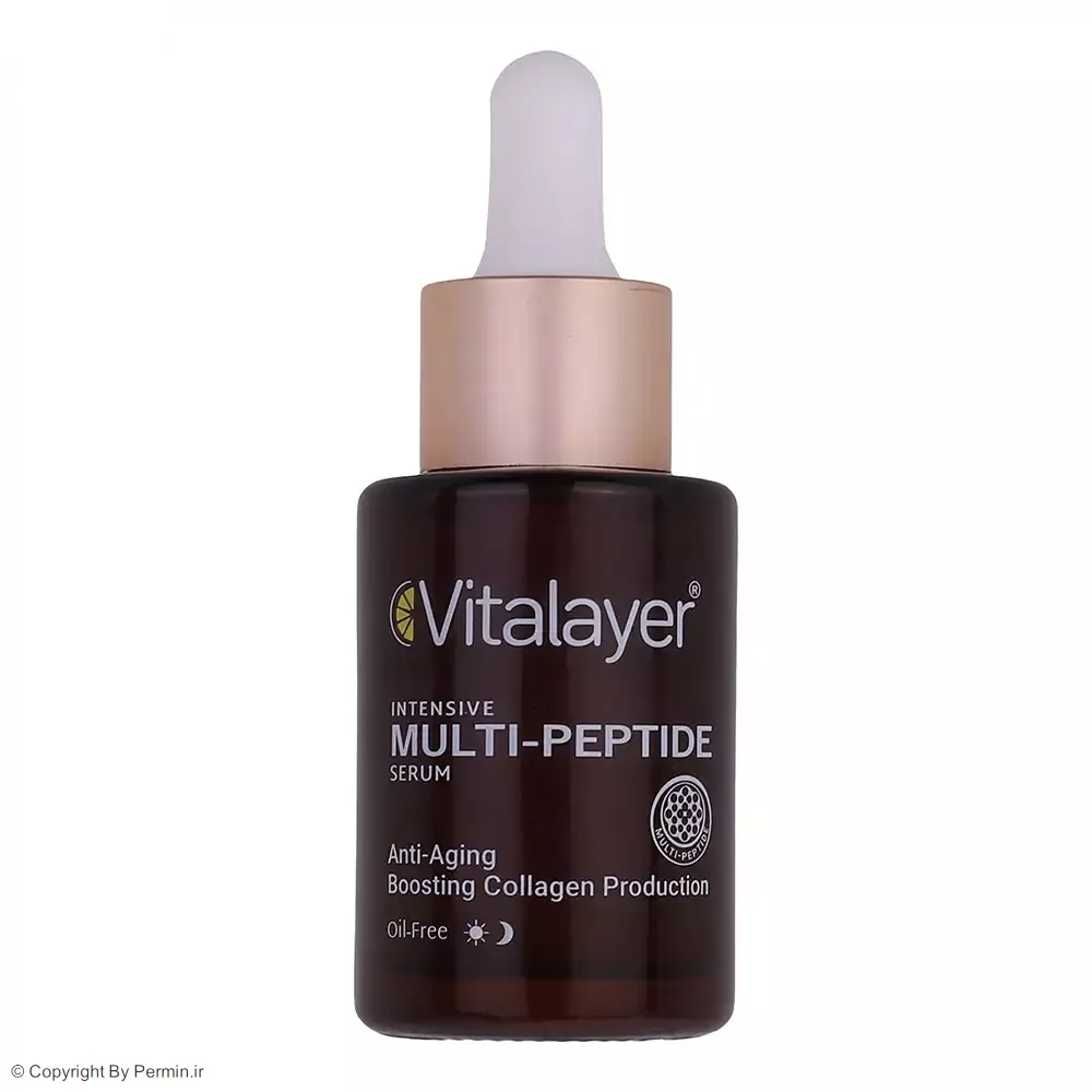 سرم ضد چروک ویتالیر مدل Multi Peptide حجم 30 میلی‌لیتر