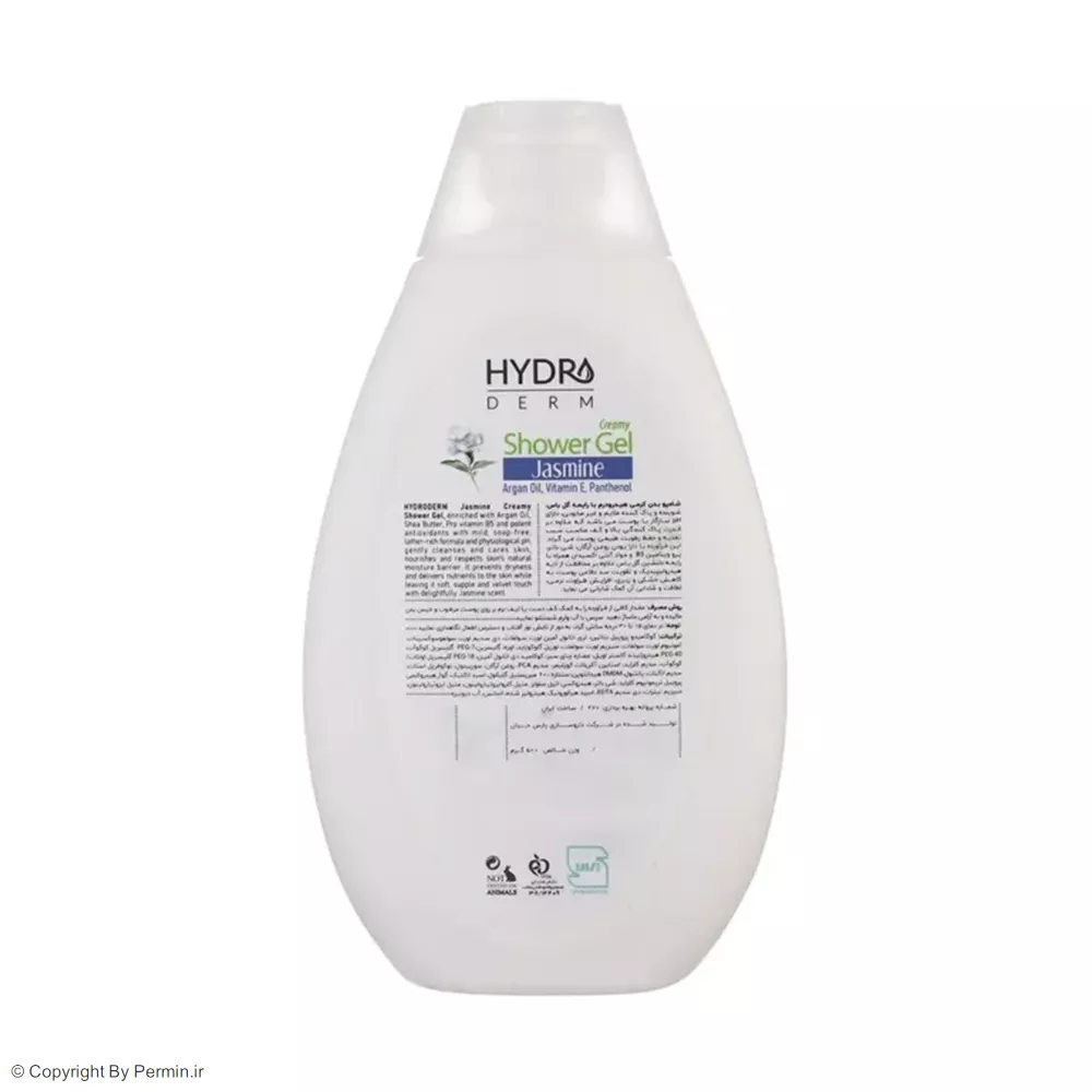 شامپو بدن کرمی هیدرودرم مدل Jasmine حجم 500 میلی لیتر