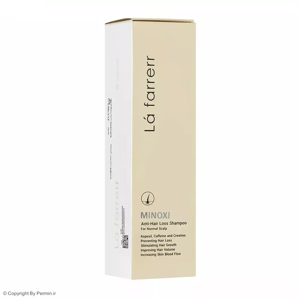 شامپو ضد ریزش لافارر مدل ماینوکسی مناسب مو معمولی و نازک حجم 250 میلی لیتر
