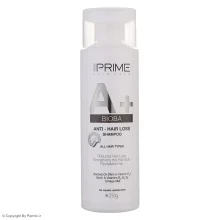 شامپو ضد ریزش و تقویت‌کننده پرایم مدل A+ Bioba حجم 250 میلی‌لیتر