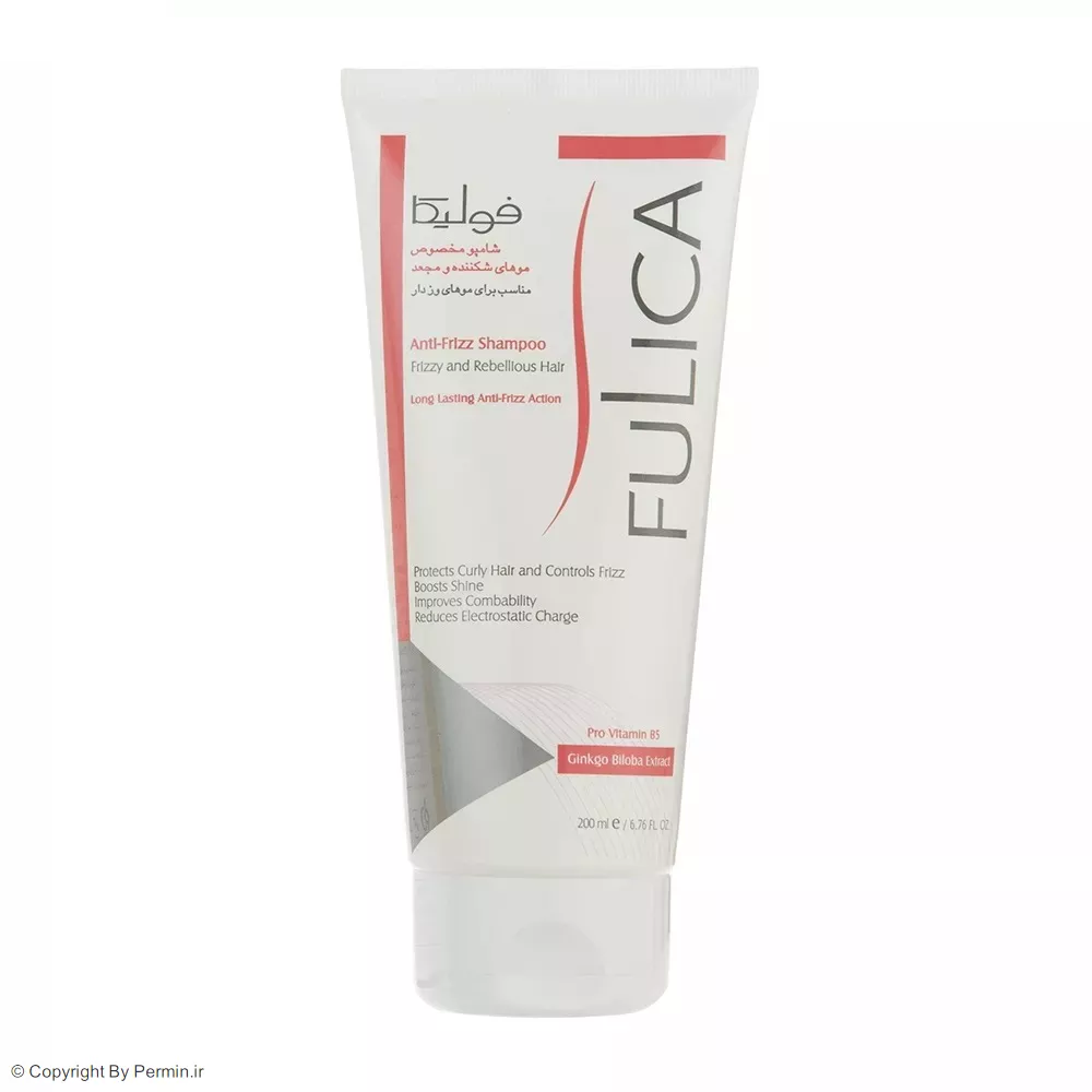 شامپو ضد وز فولیکا مخصوص موهای شکننده و مجعد حجم 200 میلی‌لیتر