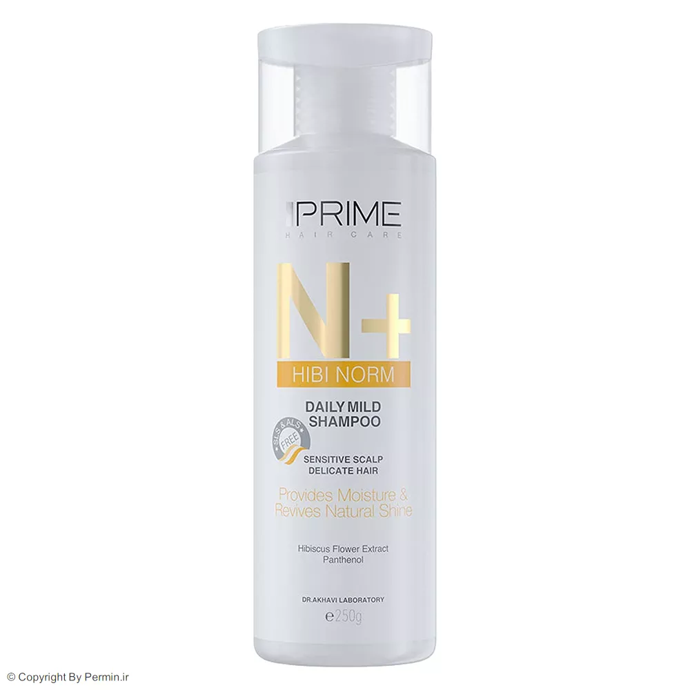 شامپو ملایم روزانه پرایم مدل N+ Hibi Norm حجم 250 میلی‌لیتر
