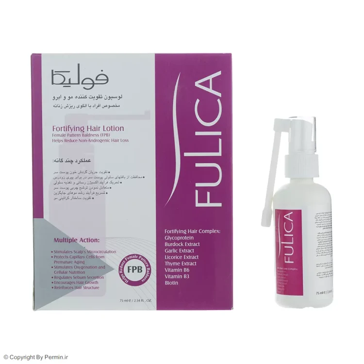 لوسیون تقویت کننده مو و ابرو بانوان فولیکا حجم 75 میلی لیتر