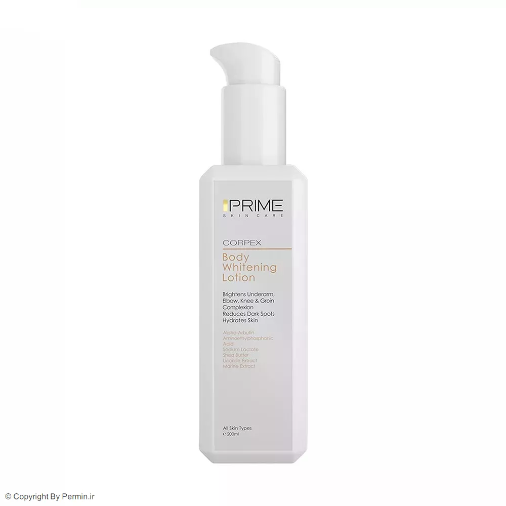 لوسیون روشن کننده بدن پرایم مدل Corpex حجم 200 میلی لیتر 1