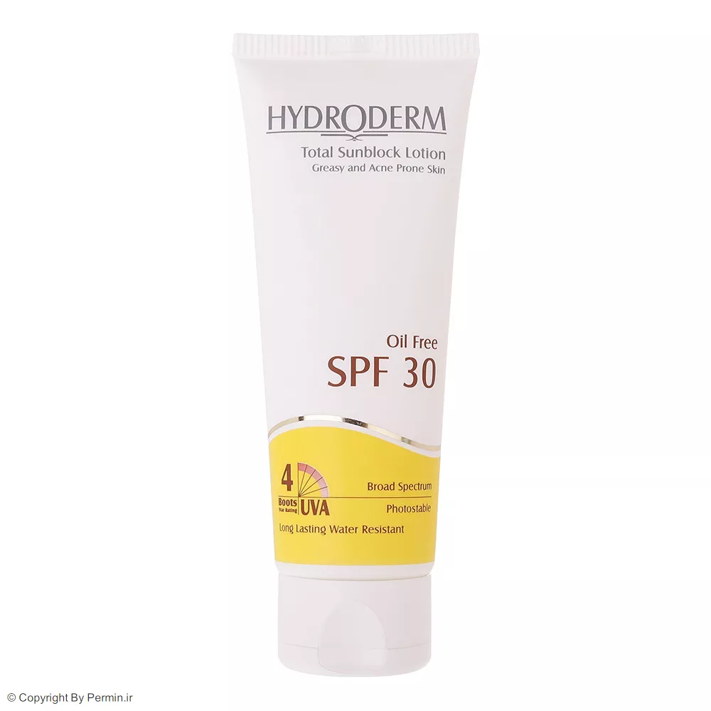 لوسیون ضدآفتاب هیدرودرم سری فاقد چربی SPF30، حجم 75 میلی‌لیتر 1