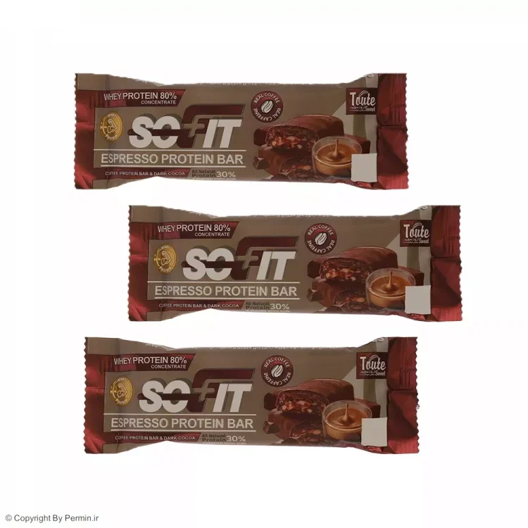 پروتیین بار اسپرسو توت سوییت – 3 عددی