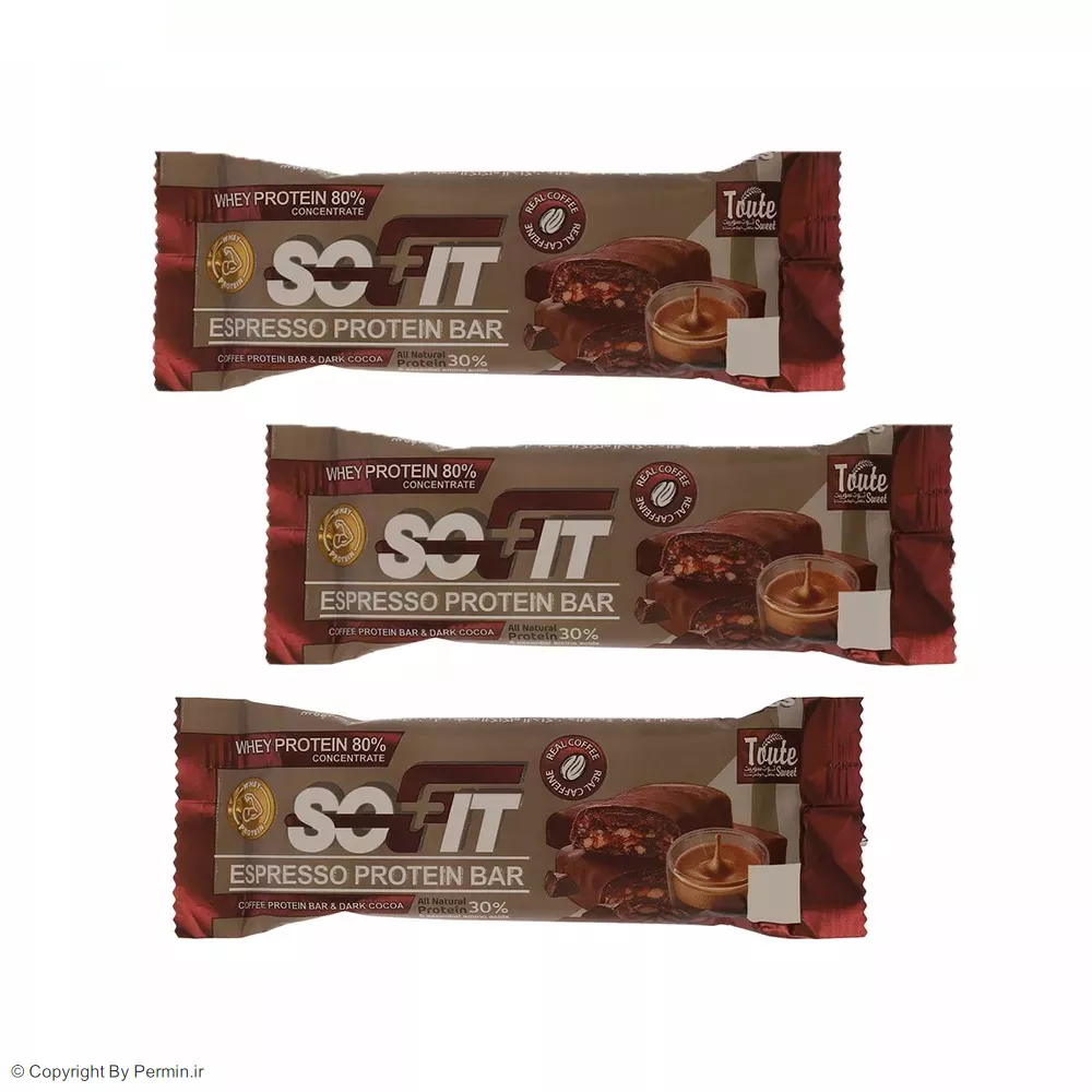 پروتیین بار اسپرسو توت سوییت – 3 عددی