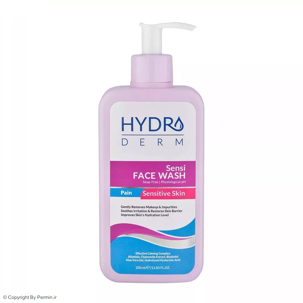 ژل شستشوی صورت هیدرودرم مدل Sensi مناسب پوست حساس حجم 350 میلی لیتر
