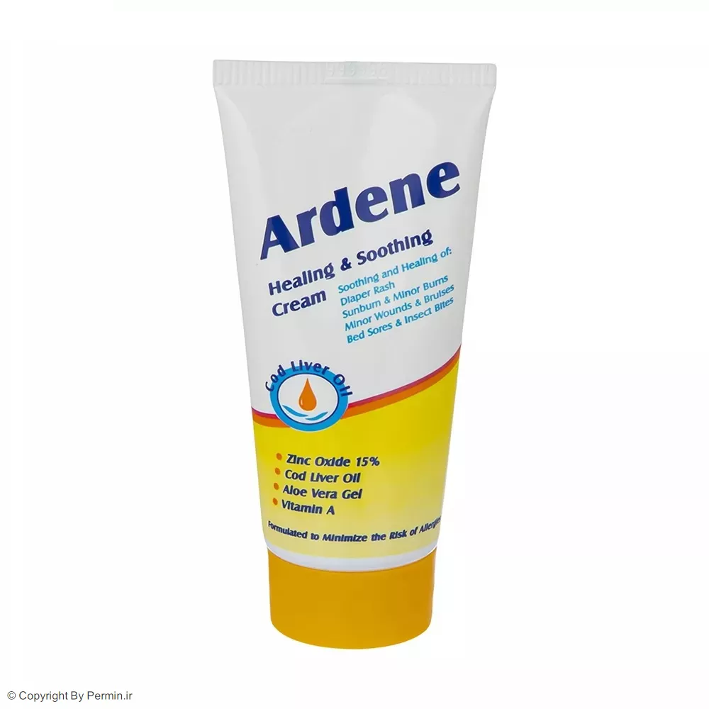 کرم ضد سوختگی کودک آردن حاوی روغن کبد ماهی مدل zinc oxide حجم 50 میلی لیتر